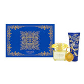 Versace Yellow Diamonds Intense Gift Set - 90ML EDT Spray + 100ML Body Lotion + Key Chain (Women)